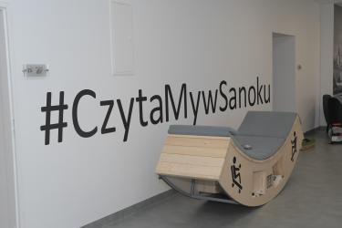 Korytarz w nowej siedzibie sanockiej filii