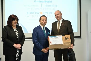 Uroczyste przekazanie komputerów dla 20 najbardziej potrzebujących gmin, do wykorzystania w przedszkolach 