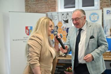 Wicedyrektor do spaw Promocji i Rozwoju PZPW w Rzeszowie – Pani Małgorzata Szybiak w trakcie wystąpieniaa